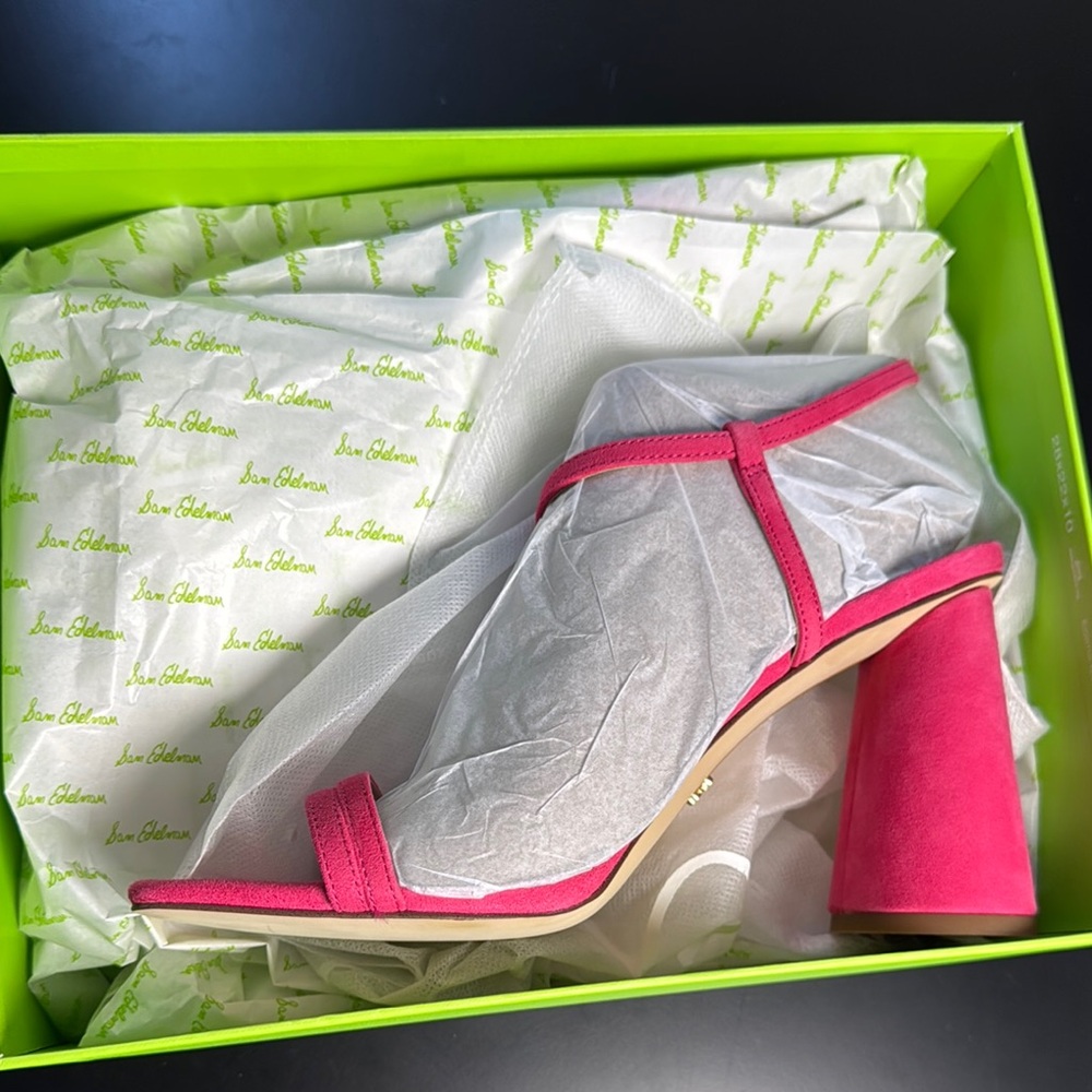 Sam Edelman Dahlia Pink Suede Heels